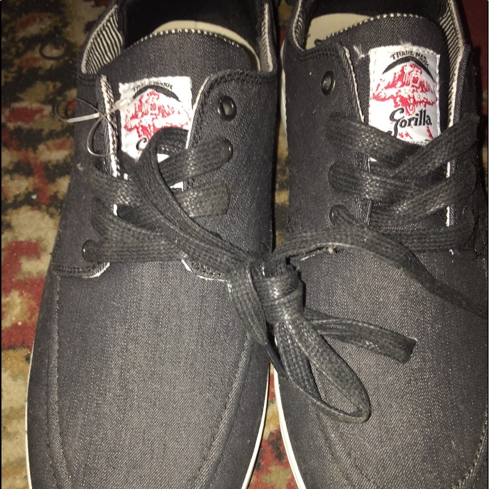 Black loafers